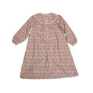 Lanz of salzburg Classic cranberry Tyrolean Cotton Flannel Nightgown small